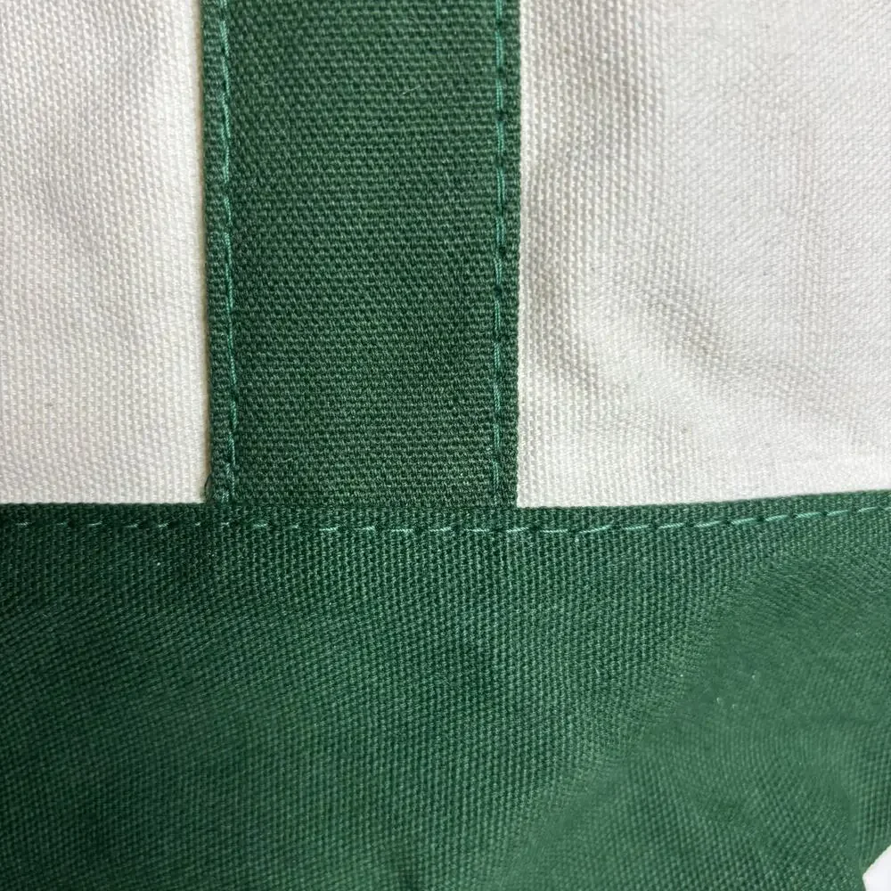 Lot 2x Trader Joe’s Canvas Tote Bag Green Red Grocery Shopping Eco Reusable NWT! - Picture 5 of 7